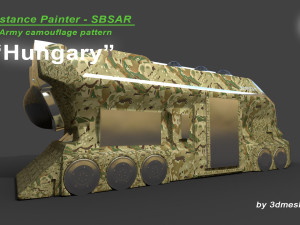 Hungary - Army Camouflage Pattern - SBSAR Material by 3dmeshes Berlin CG Tekstury