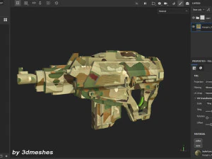 Hungary - Army Camouflage Pattern - SBSAR Material by 3dmeshes Berlin CG Textures