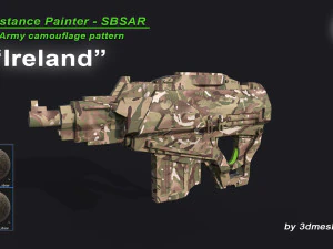 Ірландія &ndash; візерунок армійського камуфляжу &ndash; матеріал SBSAR від 3dmeshes Berlin CG Текстури
