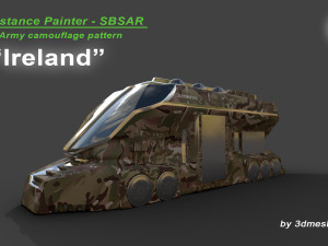 Ireland - Army Camouflage Pattern - SBSAR Material by 3dmeshes Berlin CG 纹理