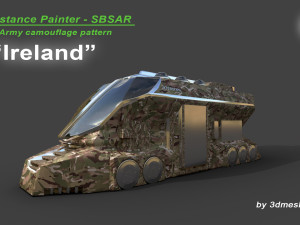 Ireland - Army Camouflage Pattern - SBSAR Material by 3dmeshes Berlin CG 纹理
