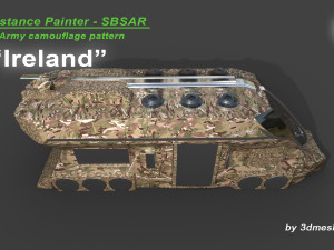 Ireland - Army Camouflage Pattern - SBSAR Material by 3dmeshes Berlin CG 纹理