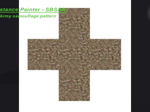 Irlanda - Patr&oacute;n de camuflaje del ej&eacute;rcito - Material SBSAR de 3dmeshes Berlin Texturas CG