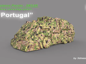 Portugalia - Wz&oacute;r kamuflażu wojskowego - Materiał SBSAR firmy 3dmeshes Berlin CG Tekstury