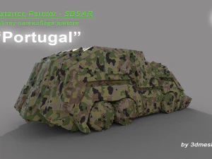 Portugalia - Wz&oacute;r kamuflażu wojskowego - Materiał SBSAR firmy 3dmeshes Berlin CG Tekstury