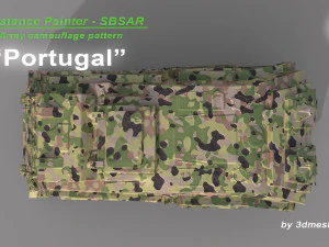 Portugalia - Wz&oacute;r kamuflażu wojskowego - Materiał SBSAR firmy 3dmeshes Berlin CG Tekstury