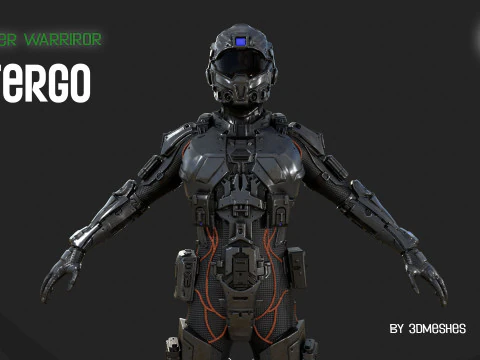 Cyber Warrior - TERGO 3D Model