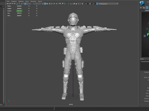 Cyber Warrior - TERGO 3D Model