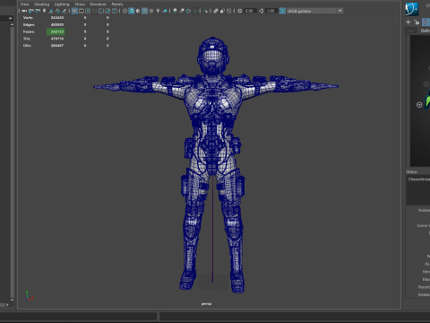 Cyber Warrior - TERGO 3D Model