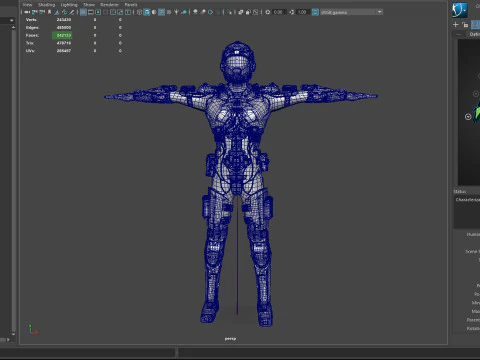 Cyber Warrior - TERGO 3D Model