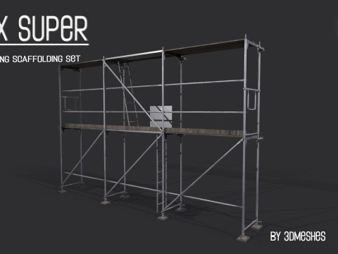 Working Scaffolding Set - RUX Super 3Dモデル