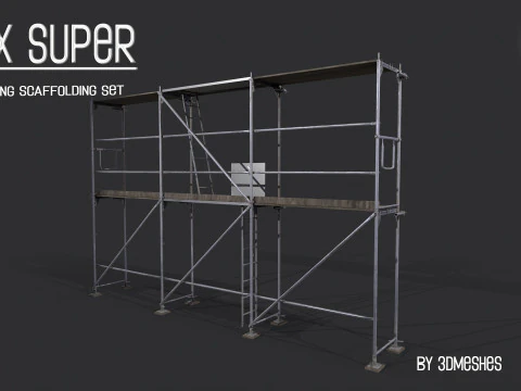 Working Scaffolding Set - RUX Super 3D Model