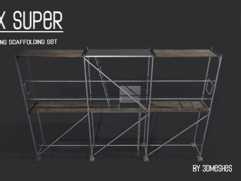 Working Scaffolding Set - RUX Super 3Dモデル