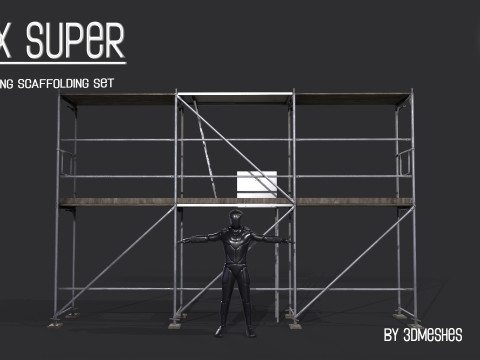 Working Scaffolding Set - RUX Super 3Dモデル
