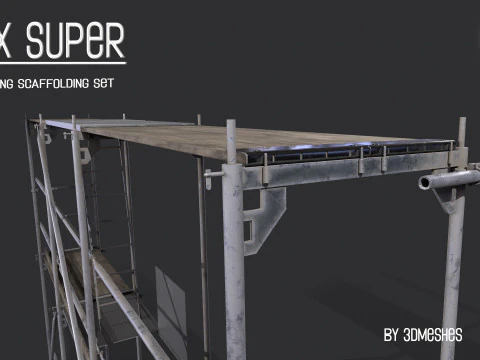 Working Scaffolding Set - RUX Super 3D Model