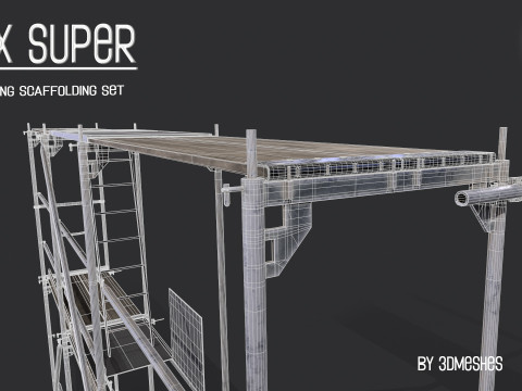 Working Scaffolding Set - RUX Super 3Dモデル