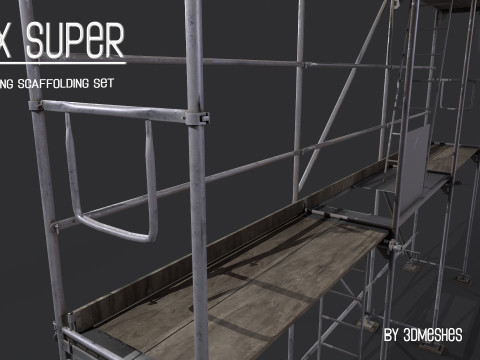 Working Scaffolding Set - RUX Super 3Dモデル