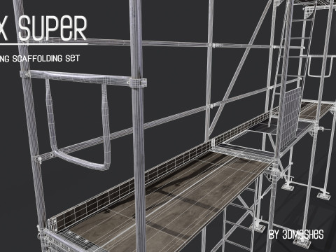 Working Scaffolding Set - RUX Super 3Dモデル
