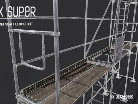 Working Scaffolding Set - RUX Super 3D Model
