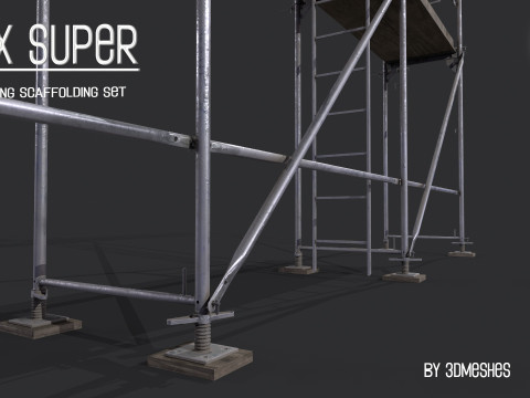 Working Scaffolding Set - RUX Super 3Dモデル