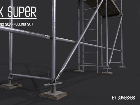 Working Scaffolding Set - RUX Super 3D Model