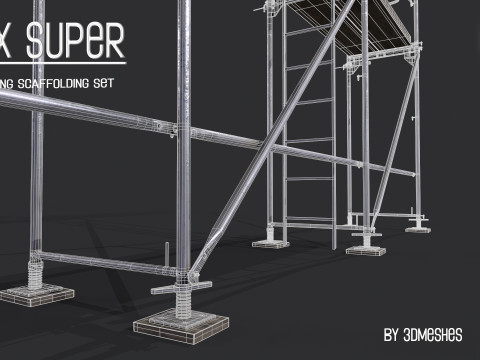 Working Scaffolding Set - RUX Super 3Dモデル
