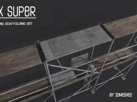 Working Scaffolding Set - RUX Super 3Dモデル