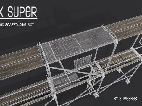 Working Scaffolding Set - RUX Super 3D Model