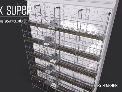 Working Scaffolding Set - RUX Super 3Dモデル