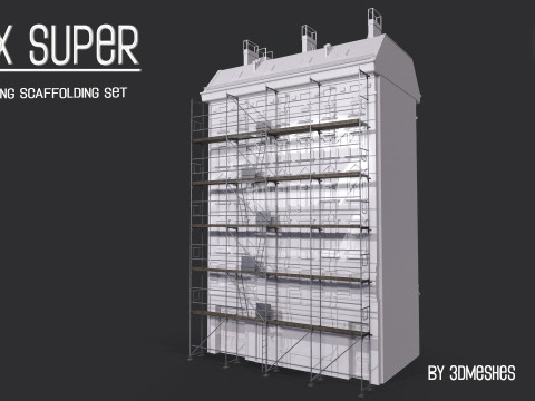 Working Scaffolding Set - RUX Super 3Dモデル