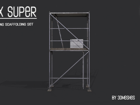 Working Scaffolding Set - RUX Super 3Dモデル