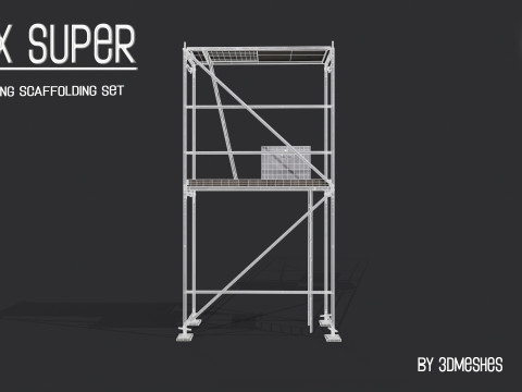 Working Scaffolding Set - RUX Super 3Dモデル