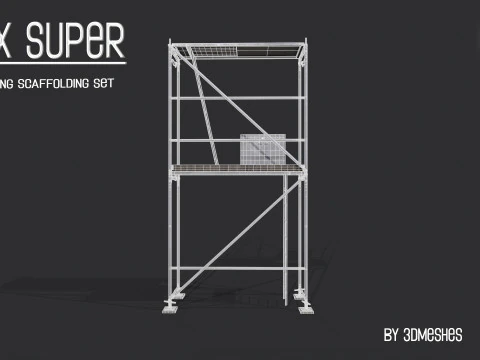Working Scaffolding Set - RUX Super 3D Model