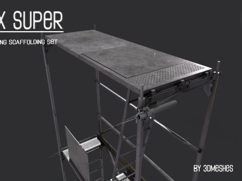 Working Scaffolding Set - RUX Super 3Dモデル