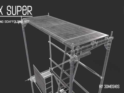 Working Scaffolding Set - RUX Super 3Dモデル