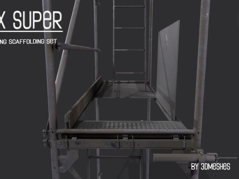 Working Scaffolding Set - RUX Super 3Dモデル