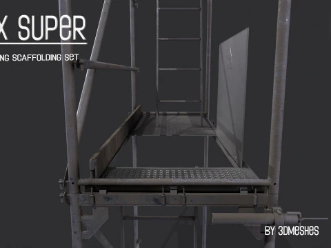 Working Scaffolding Set - RUX Super 3D Model