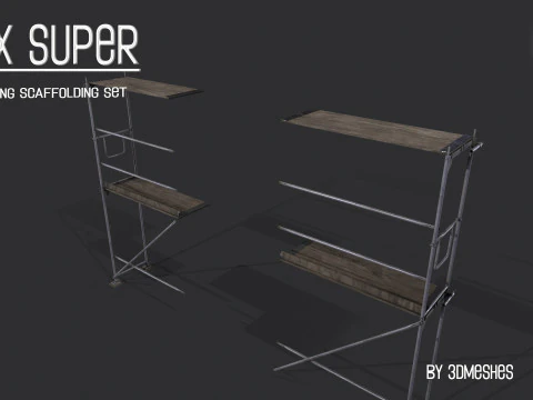 Working Scaffolding Set - RUX Super 3D Model