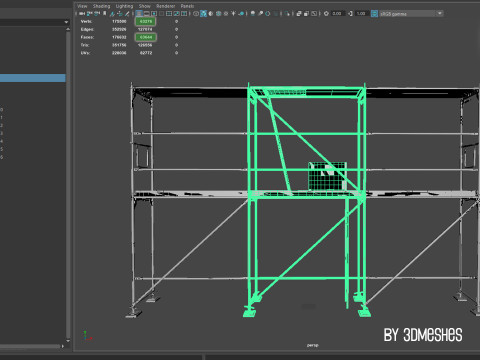 Working Scaffolding Set - RUX Super 3Dモデル