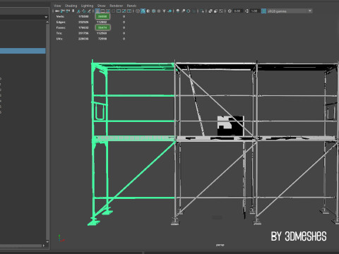 Working Scaffolding Set - RUX Super 3Dモデル