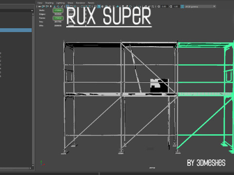 Working Scaffolding Set - RUX Super 3Dモデル