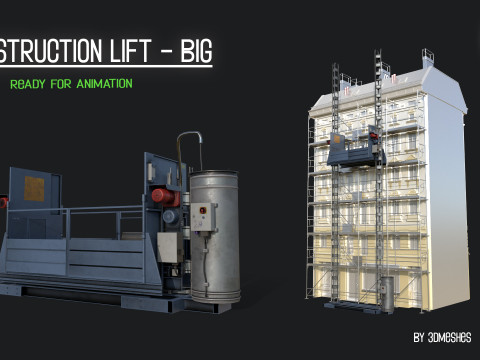 Construction Lift - Big Version 3D Model