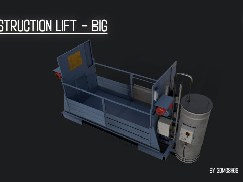 Construction Lift - Big Version Model 3D