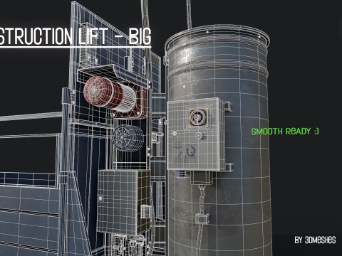 Construction Lift - Big Version Model 3D