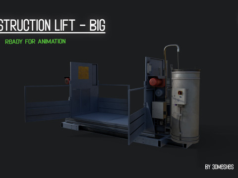 Construction Lift - Big Version Model 3D