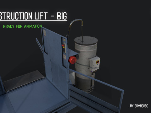 Construction Lift - Big Version Model 3D