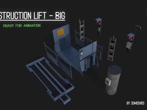 Construction Lift - Big Version Model 3D