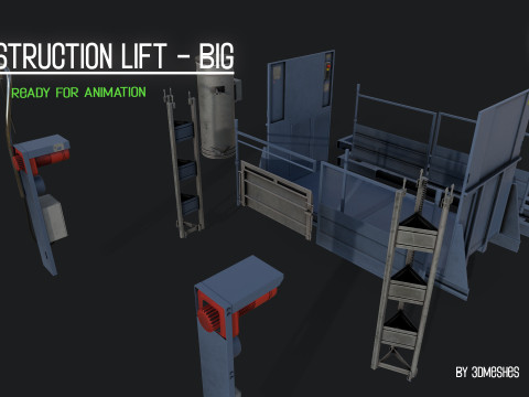 Construction Lift - Big Version Model 3D