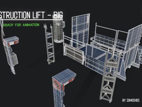 Construction Lift - Big Version Model 3D