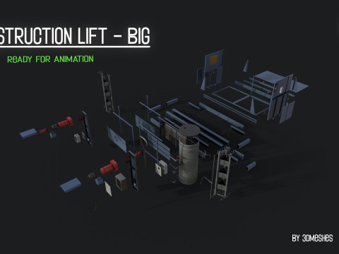Construction Lift - Big Version Model 3D